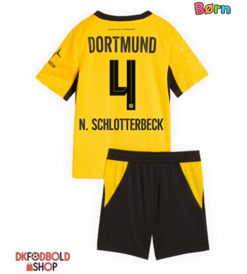 Borussia Dortmund Nico Schlotterbeck #4 Hjemmebanesæt Børn 2026-27 Kort ærmer (+ korte bukser)